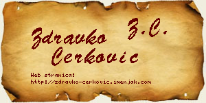Zdravko Čerković vizit kartica